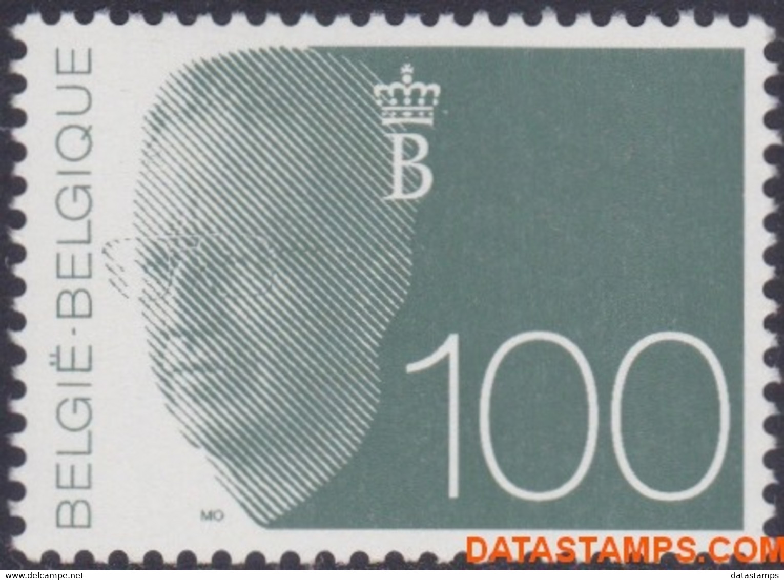 België 1992 - Mi:2533, Yv:2481, OBP:2481, Stamp - XX - King Baudouin Olyff - 1990-1993 Olyff