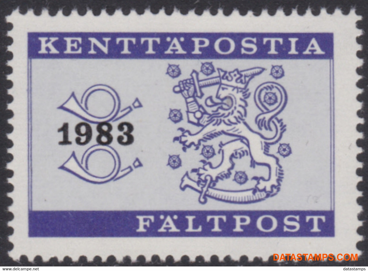 Finland 1983 - Mi:M 9, Yv:M 9, Military Stamps - XX - Post Horn And Coat Of Arms - Militari