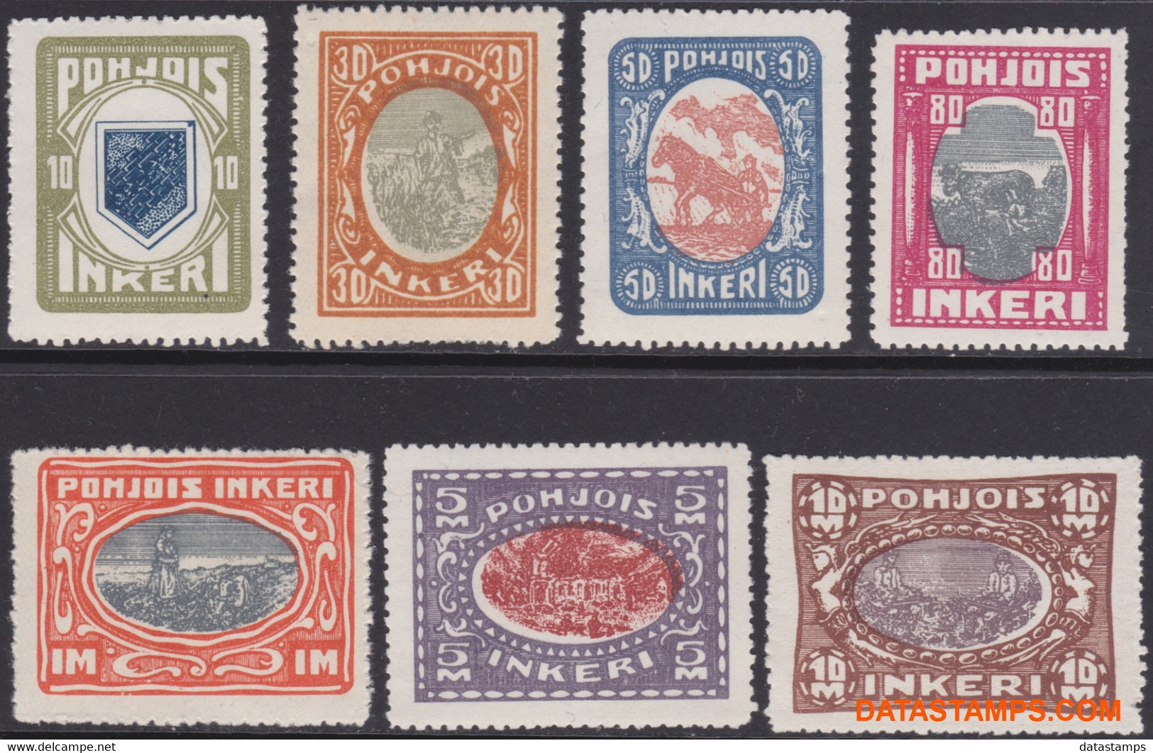 Nordingermanland 1920 - Mi:8/14, Stamp - XX - Long-term Series - Emissions Locales