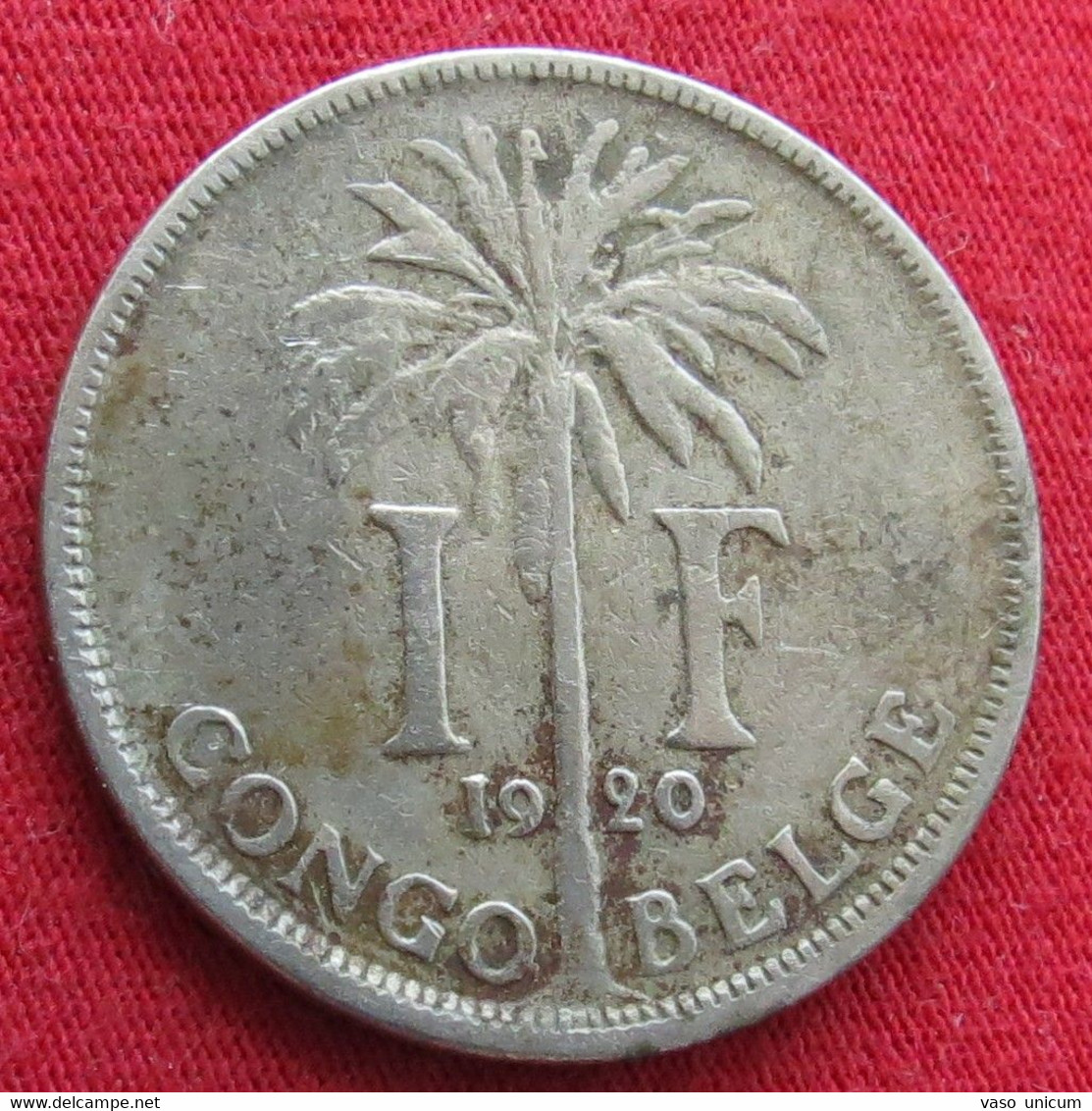 Congo Belgian 1 Franc 1920  Belgish - Other & Unclassified