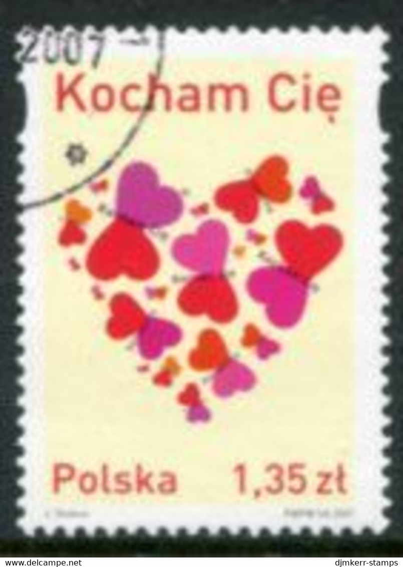 POLAND 2007 Valentines Day Greetings  Used.  Michel 4300 - Used Stamps