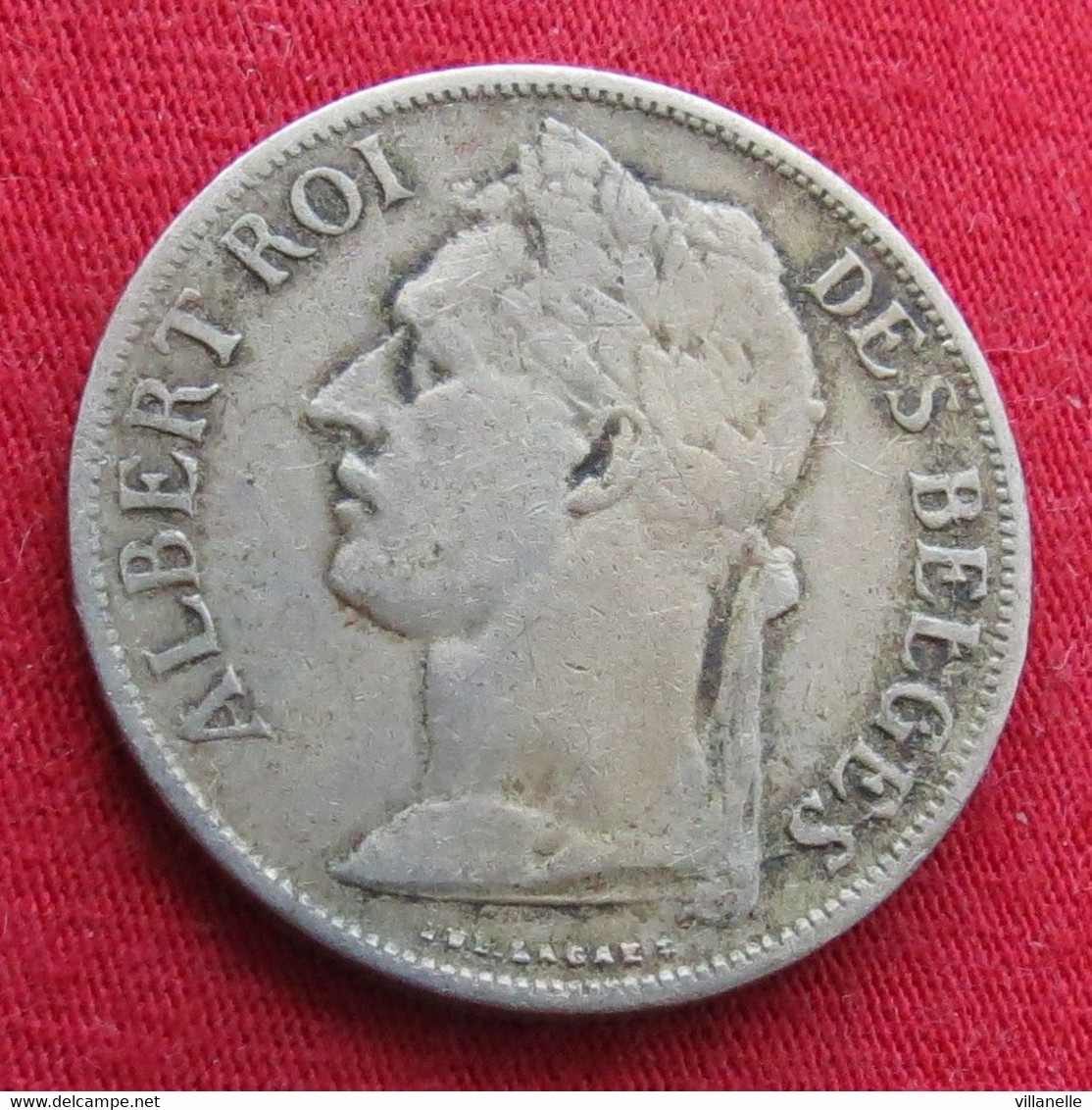 Congo Belgian 1 Franc 1925 Belgish #2 Wºº - 1910-1934: Albert I