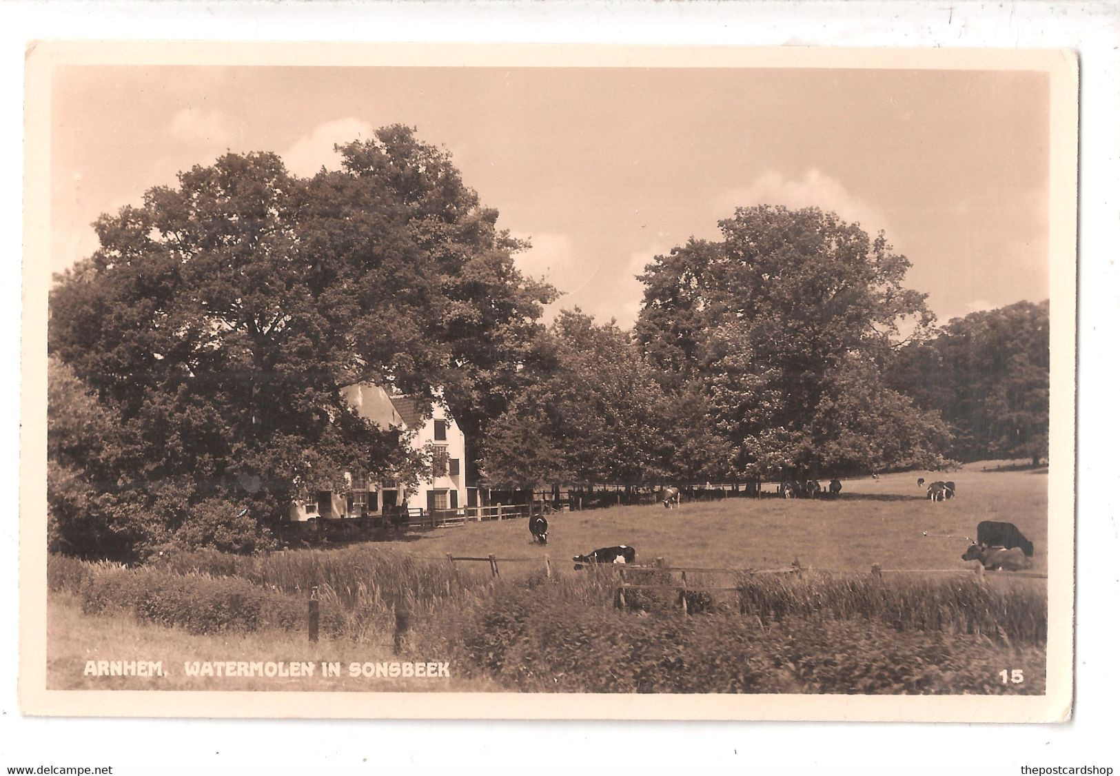 NEDERLAND Arnhem AK Arnhem, Watermolen In Sonsbeek Used With Stamps - Arnhem