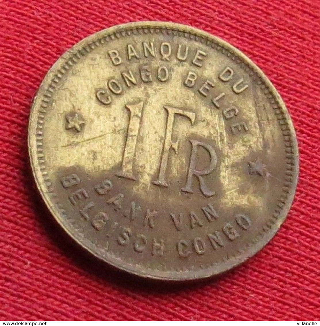 Congo Belgian 1 Franc 1946 Belgish  Wºº - 1934-1945: Leopold III