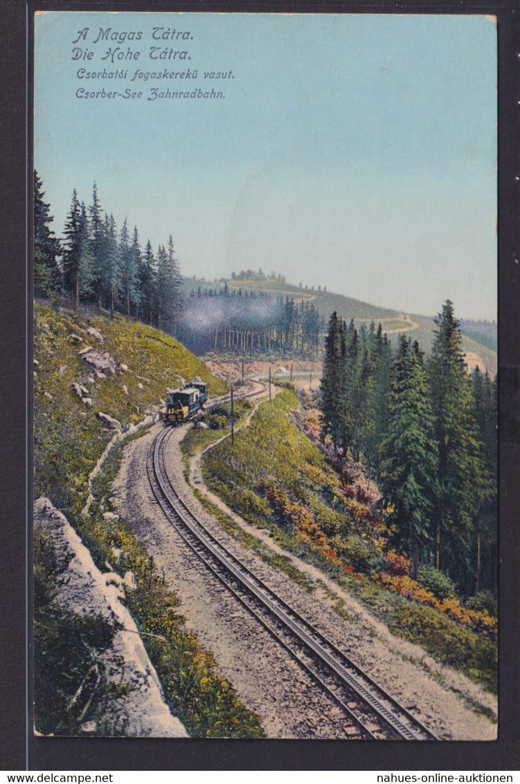 Ansichtskarte Csorber See Zahnradbahn Hohe Tatra Slowakei Nach Brunn Am Gebirge - Slovakia