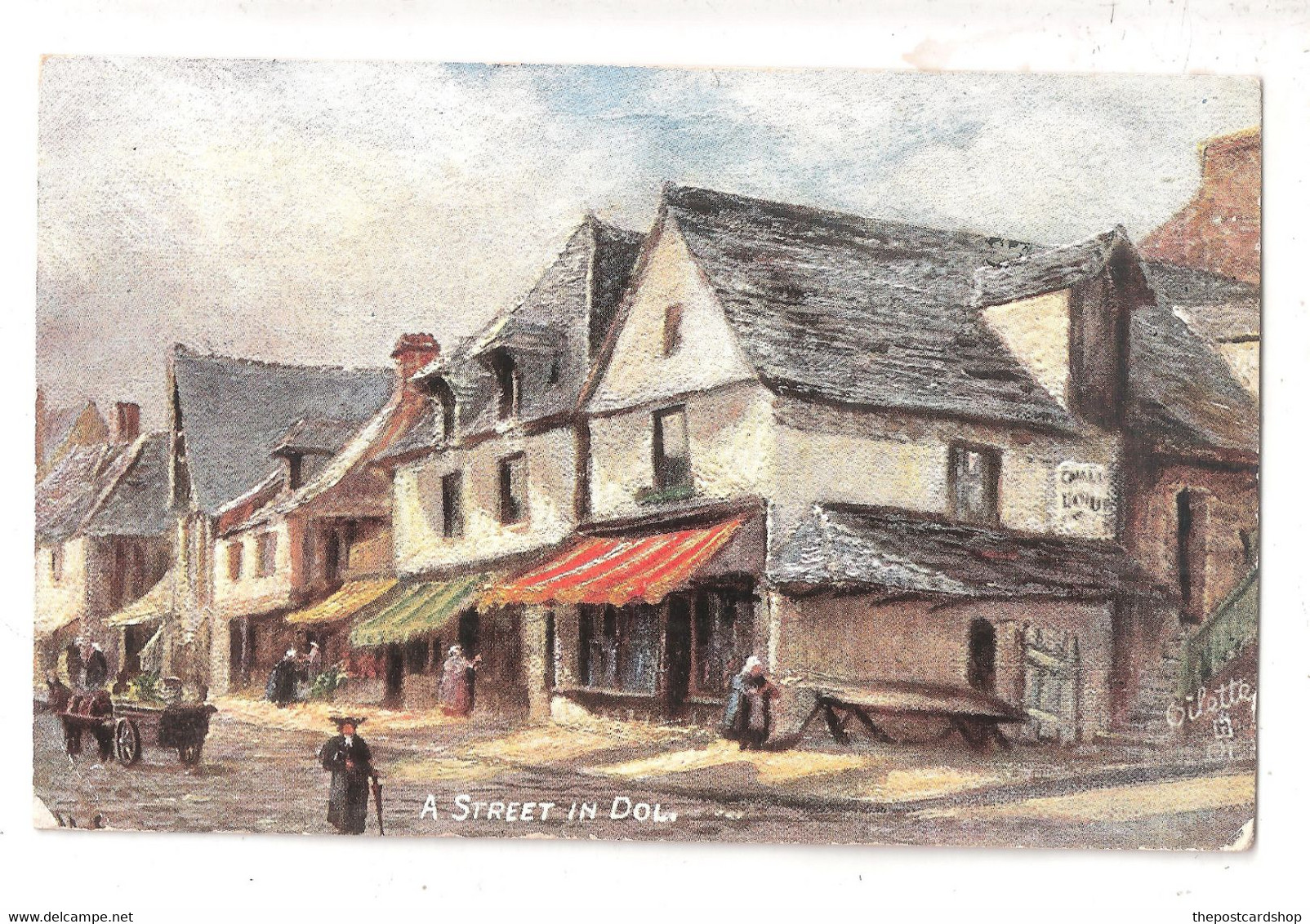 CPA A STREET In DOL,,,,RAPHAEL TUCK,,,,JOLIE CARTE COLORISEE,,,,VOYAGE - Dol De Bretagne