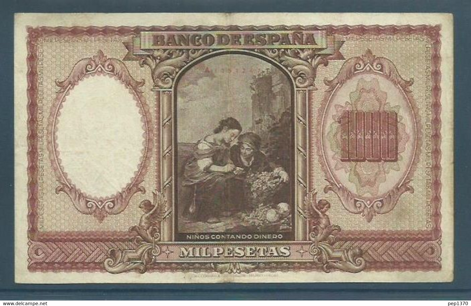 BILLETE DE 1000 PESETAS DE 1940 - BARTOLOME MURILLO - 1000 Pesetas