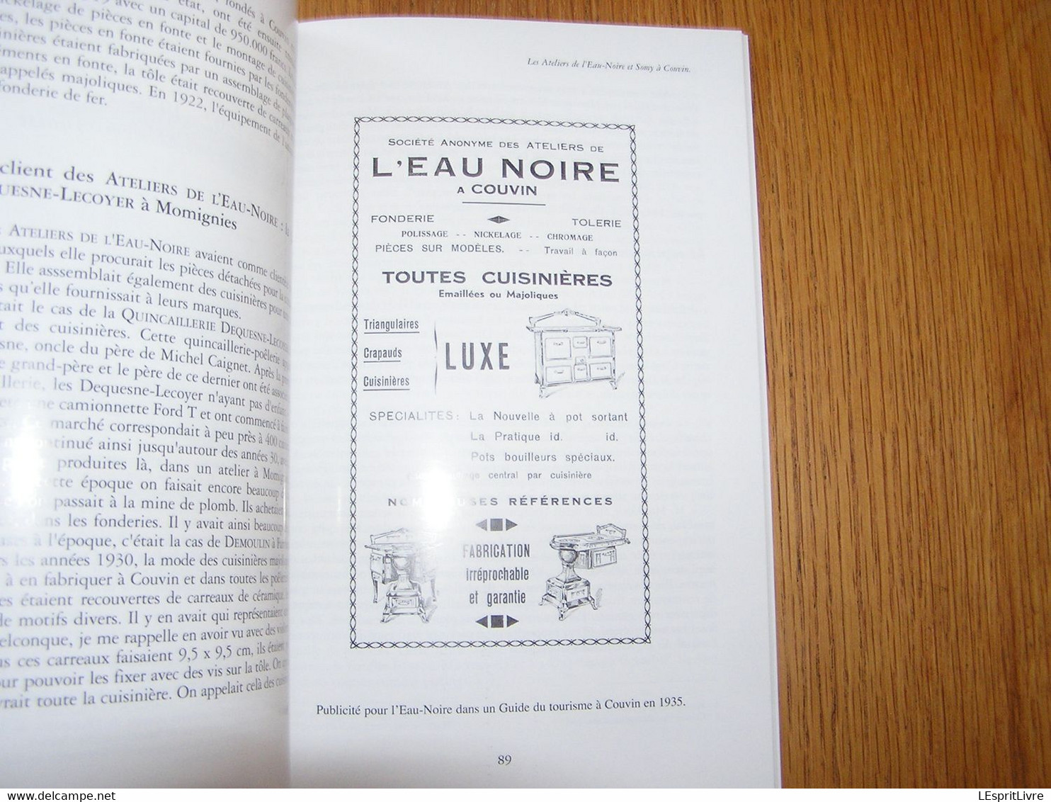 FONDERIES DE FER et POÊLERIES Régionalisme Fonderie Couvin Poêle Chauffage Gaz Deville Nestor Martin Somy Lion Industrie