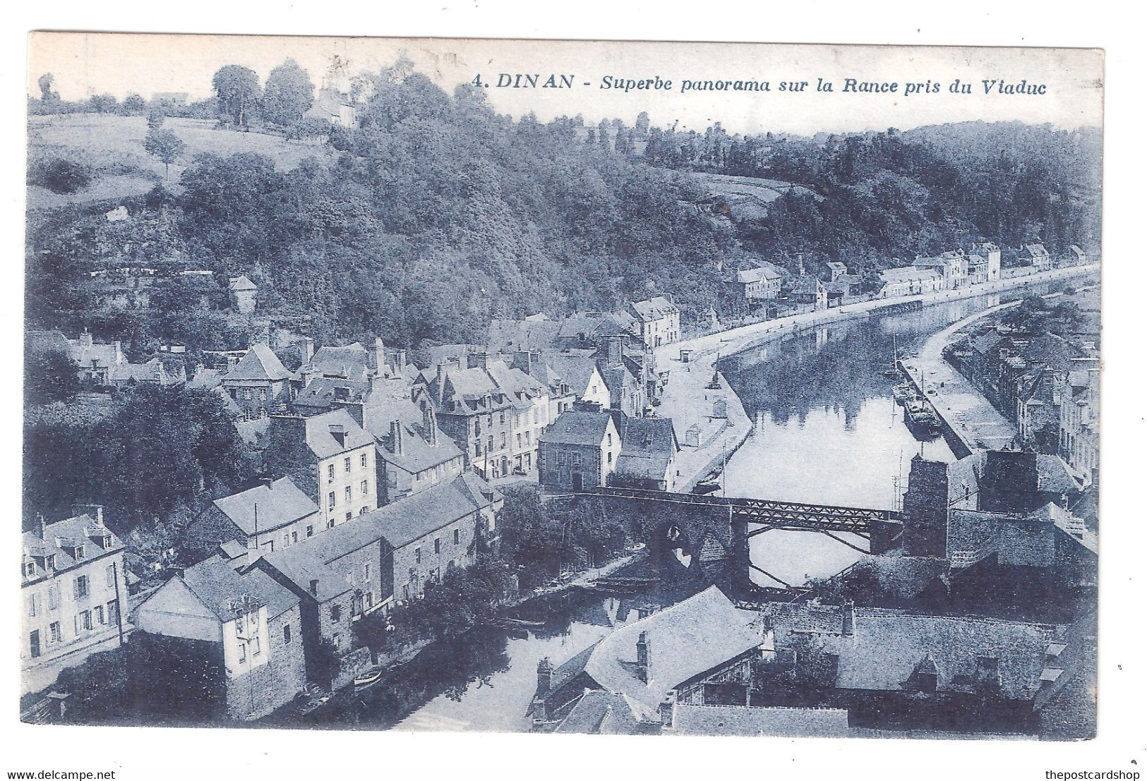 CPA 22 DINAN.No.4 Superbe Panorama Sur La Rance Pris Du Viaduc J Nozais Editeur 4 Quai Brancas Nantes Unused - Dinan