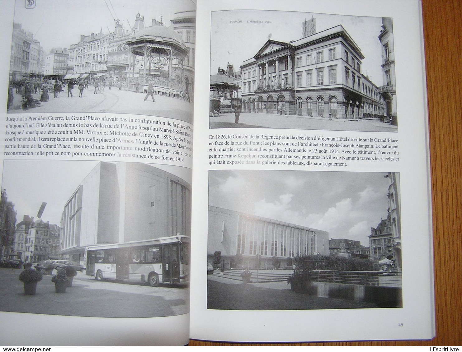 NAMUR HIER ET AUJOURD' HUI Marchal Régionalisme Citadelle Meuse Sambre Péniche Bateau Citadelle Tram Gare Rues Quartier