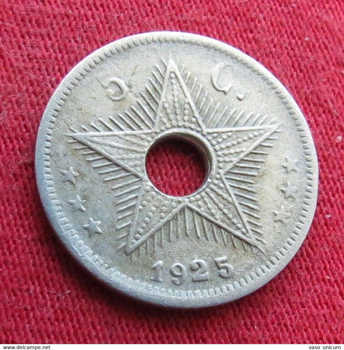 Congo Belgian 5 Centimes 1925  Belgish  #2 - Otros & Sin Clasificación