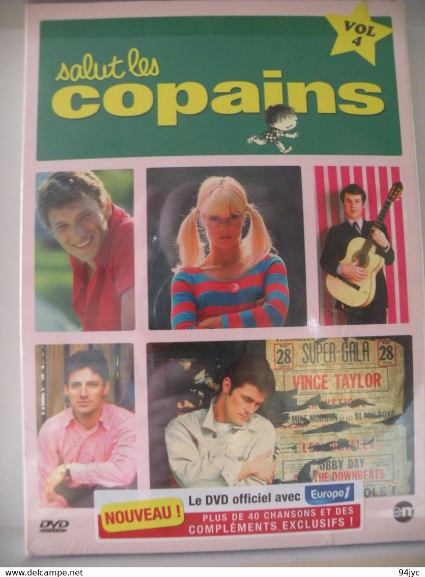 DVD NEUF Blister Salut Les Copains Vol 4 Hallyday, Vartan, Dutronc, ++Sixties - Music On DVD