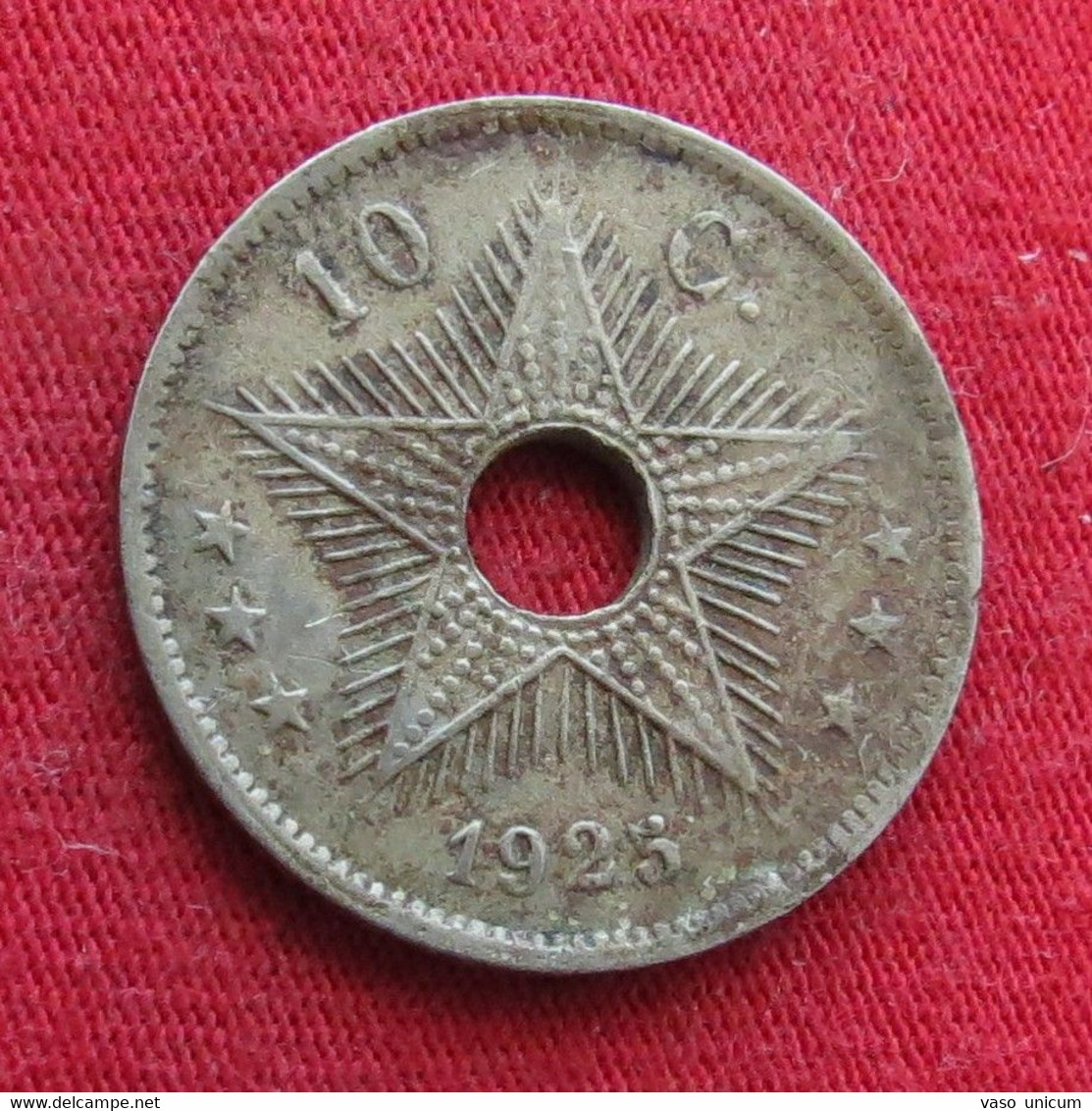 Congo Belgian 10 Centimes 1925  Belgish  #2 - Otros & Sin Clasificación
