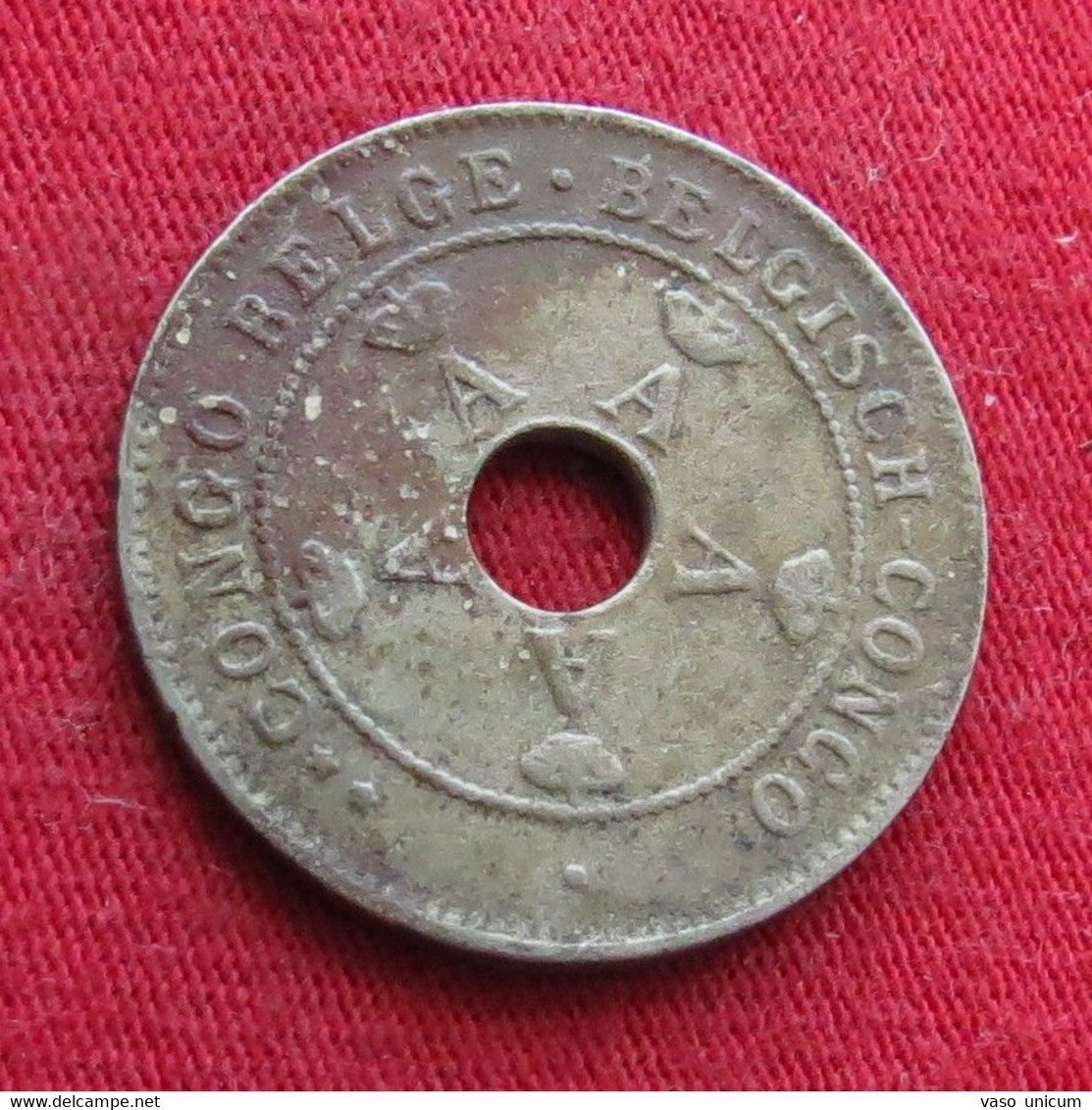 Congo Belgian 10 Centimes 1925  Belgish  #2 - Andere & Zonder Classificatie