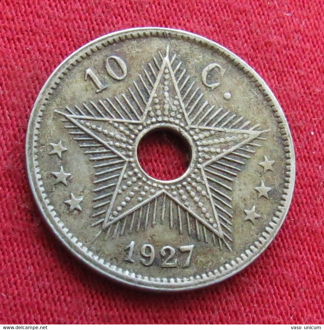 Congo Belgian 10 Centimes 1927  Belgish - Other & Unclassified