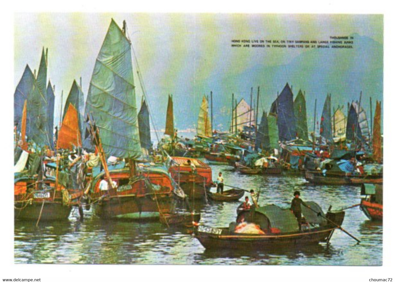 Chine Hong Kong 005, Publish By National Co N833, Floating People In Castle Peak Bay - China (Hong Kong)