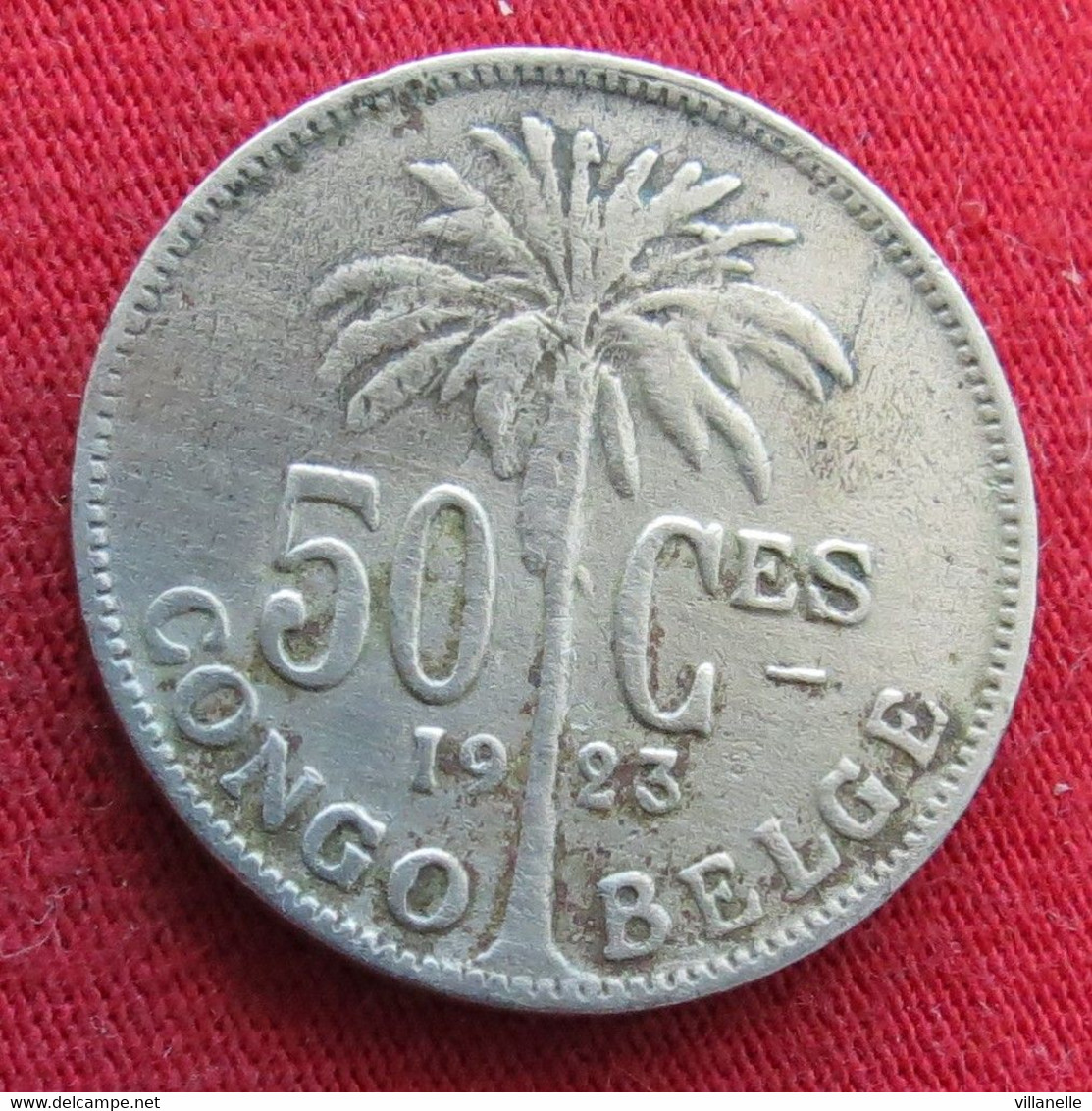 Congo Belgian 50 Centimes 1923 Belgish  #2 Wºº - 1910-1934: Albert I