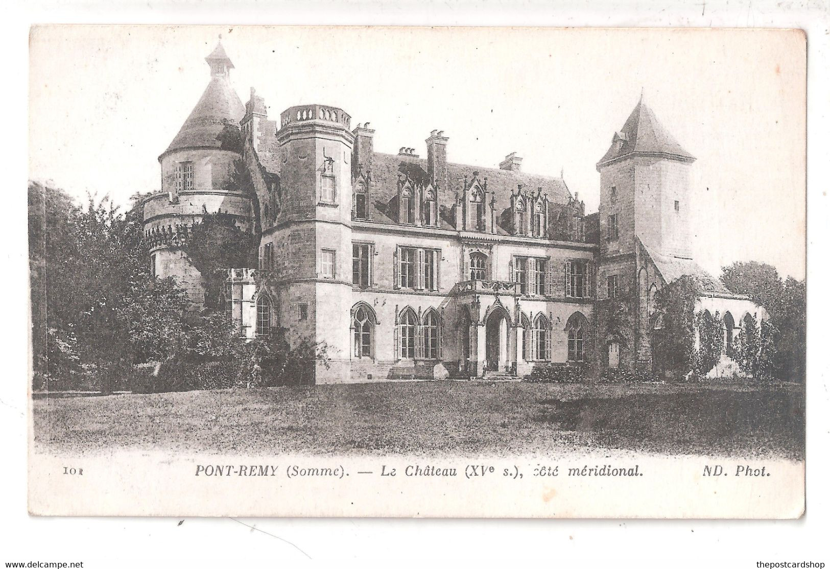 CPA PONT-REMY - LE CHATEAU - COTE MERIDIONAL UNUSED - Montlhery