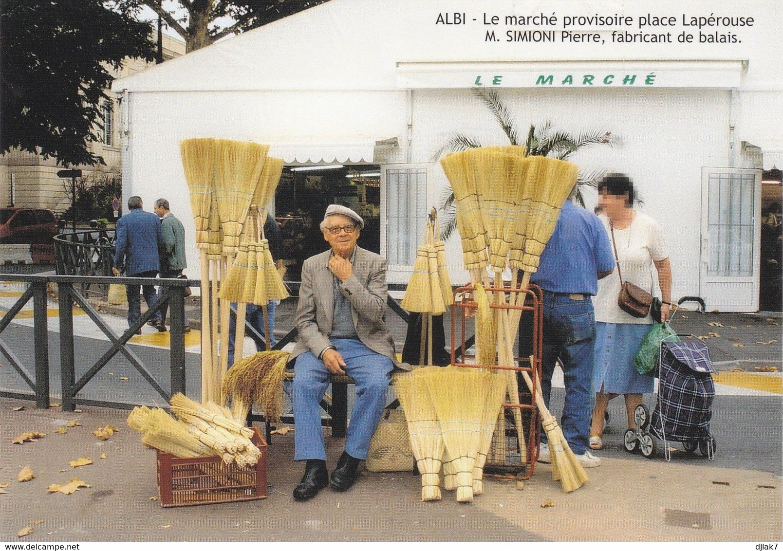 81 Albi Le Marché Provisoire Place Lapérouse Photo Donatien Rousseau (Carte écrite) - Albi