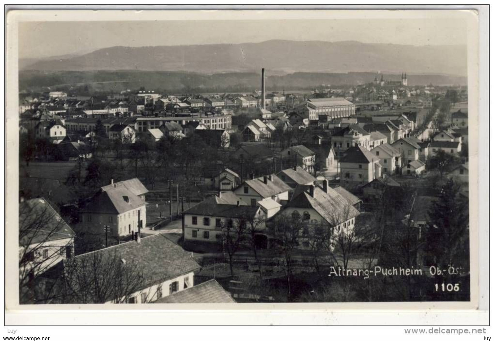 ATTNANG-PUCHHEIM - Photo Karte 1938, Panorama Schornstein Hochofen Cheminée D'usine - Attnang-Pucheim