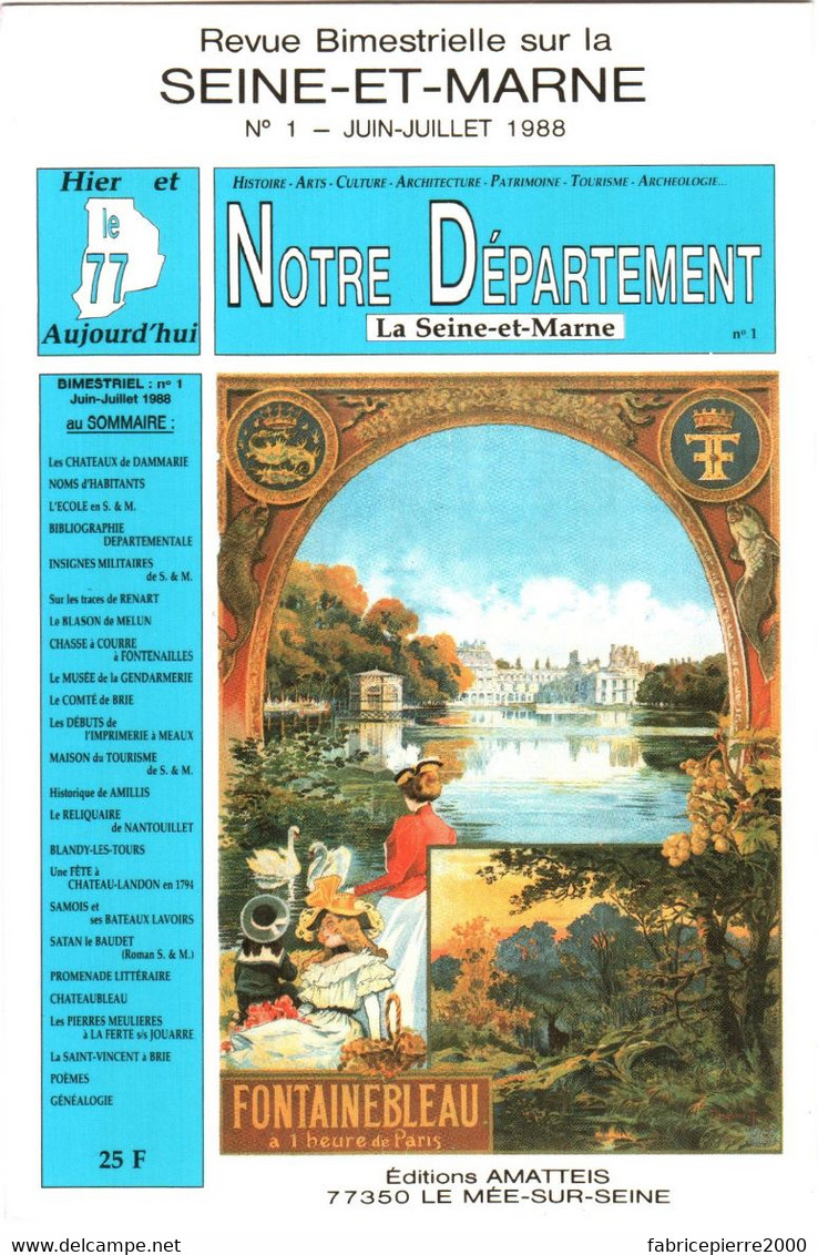 CPM Le Mée-sur-Seine - éd AMATTEIS Notre Département Revue Bimestrielle Sur La Seine-et-Marne, N°1 Juin 1988 TBE 2 Scans - Le Mee Sur Seine