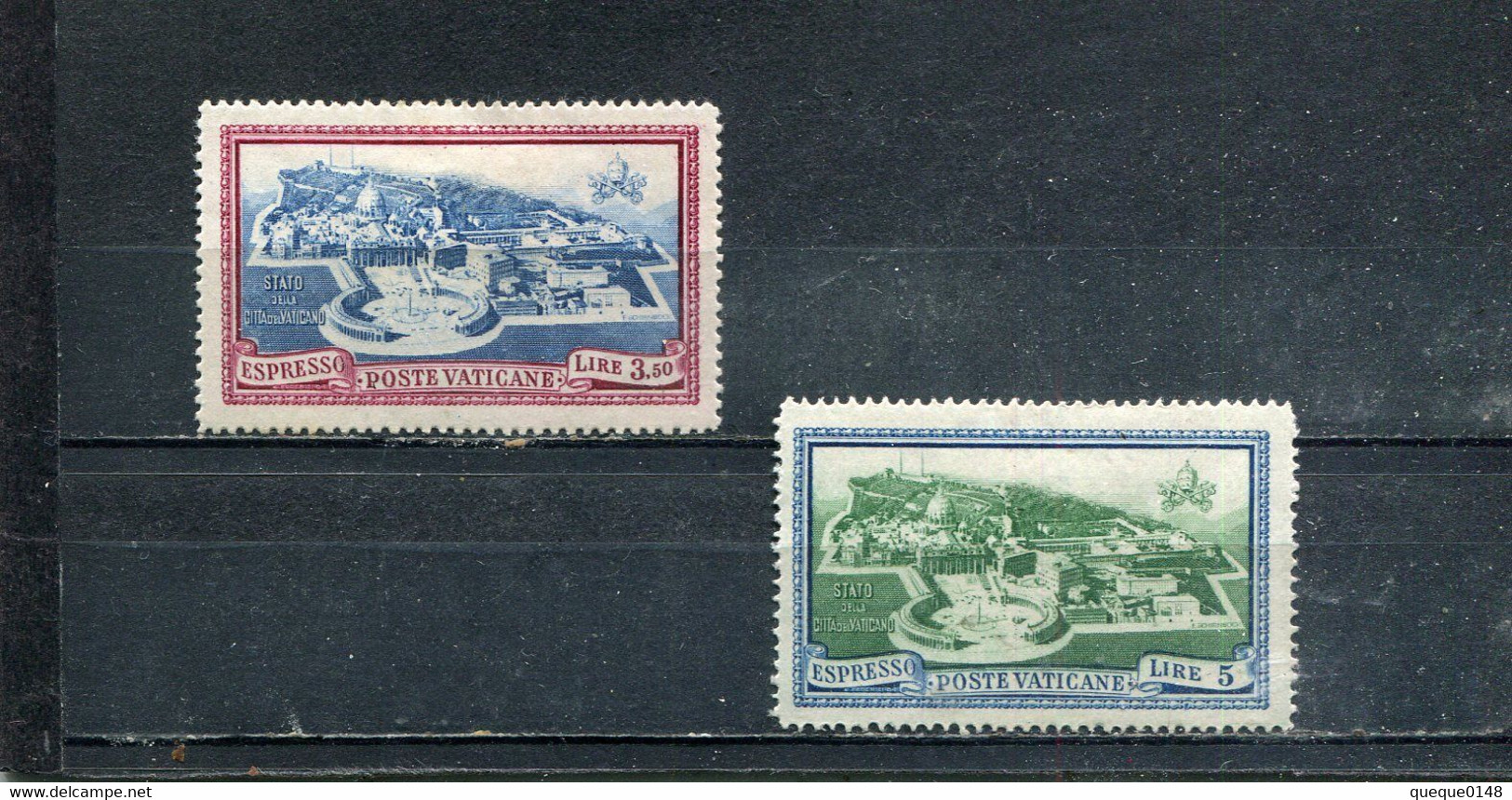 Vatican 1945 Yt 5-6 * - Priority Mail