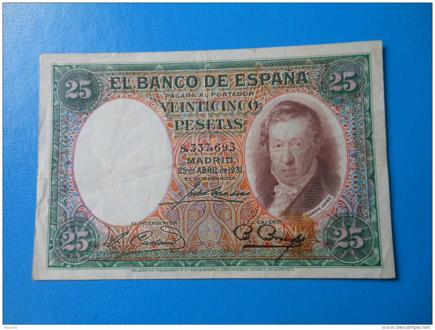 Espagne 25 Pesetas 1931 P.81 TB à TTB - 25 Pesetas