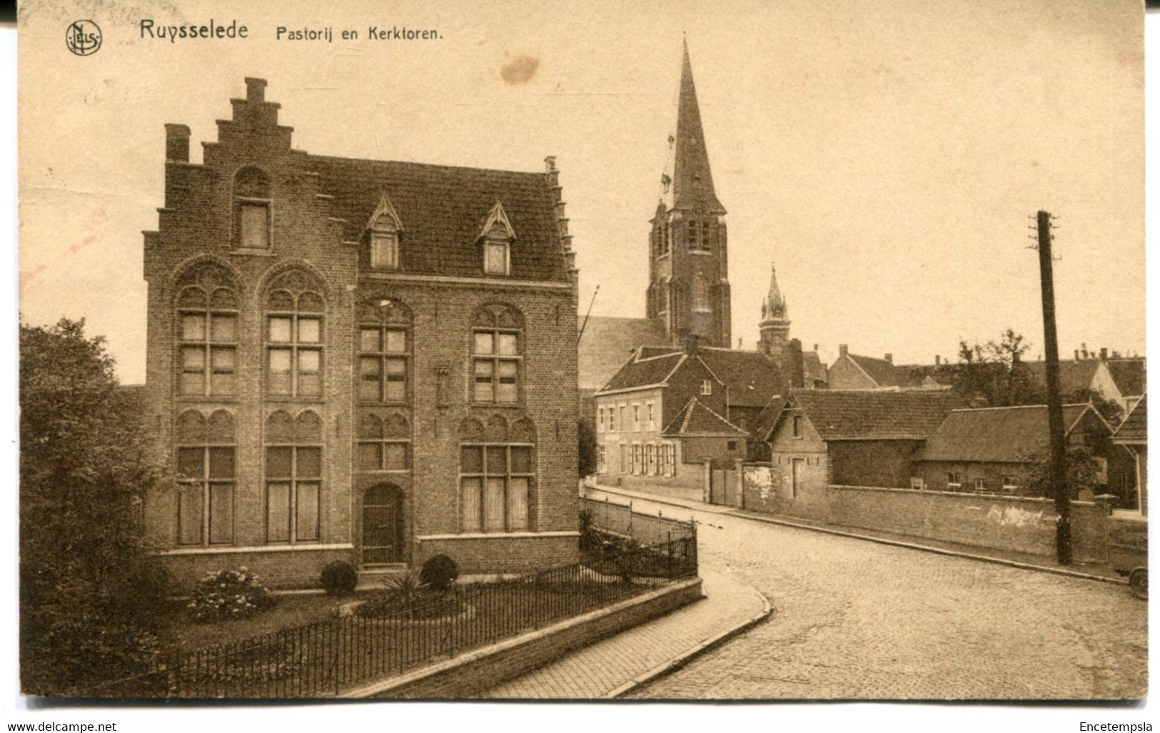 CPA - Carte Postale - Belgique - Ruysselede - Pastorij En Kerktoren (MO17691) - Ruiselede