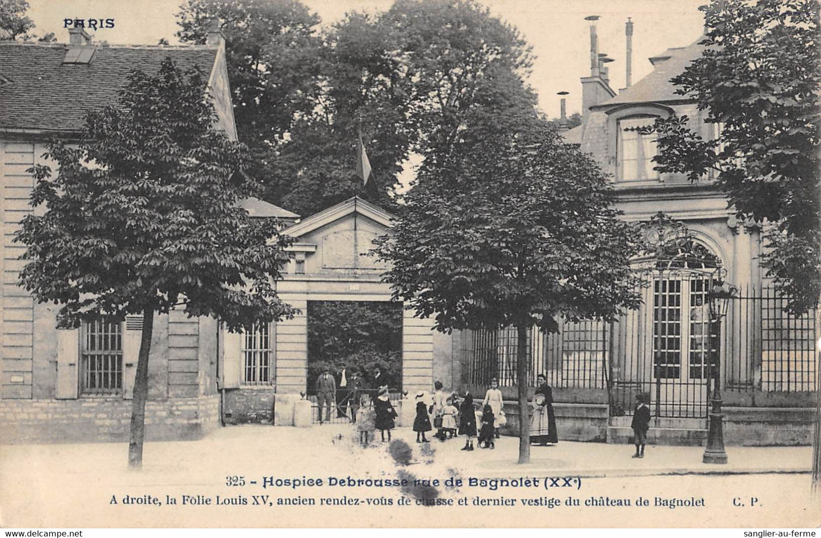 CPA 75 PARIS XXe HOSPICE DEBROUSSE RUE DE BAGNOLET - District 20