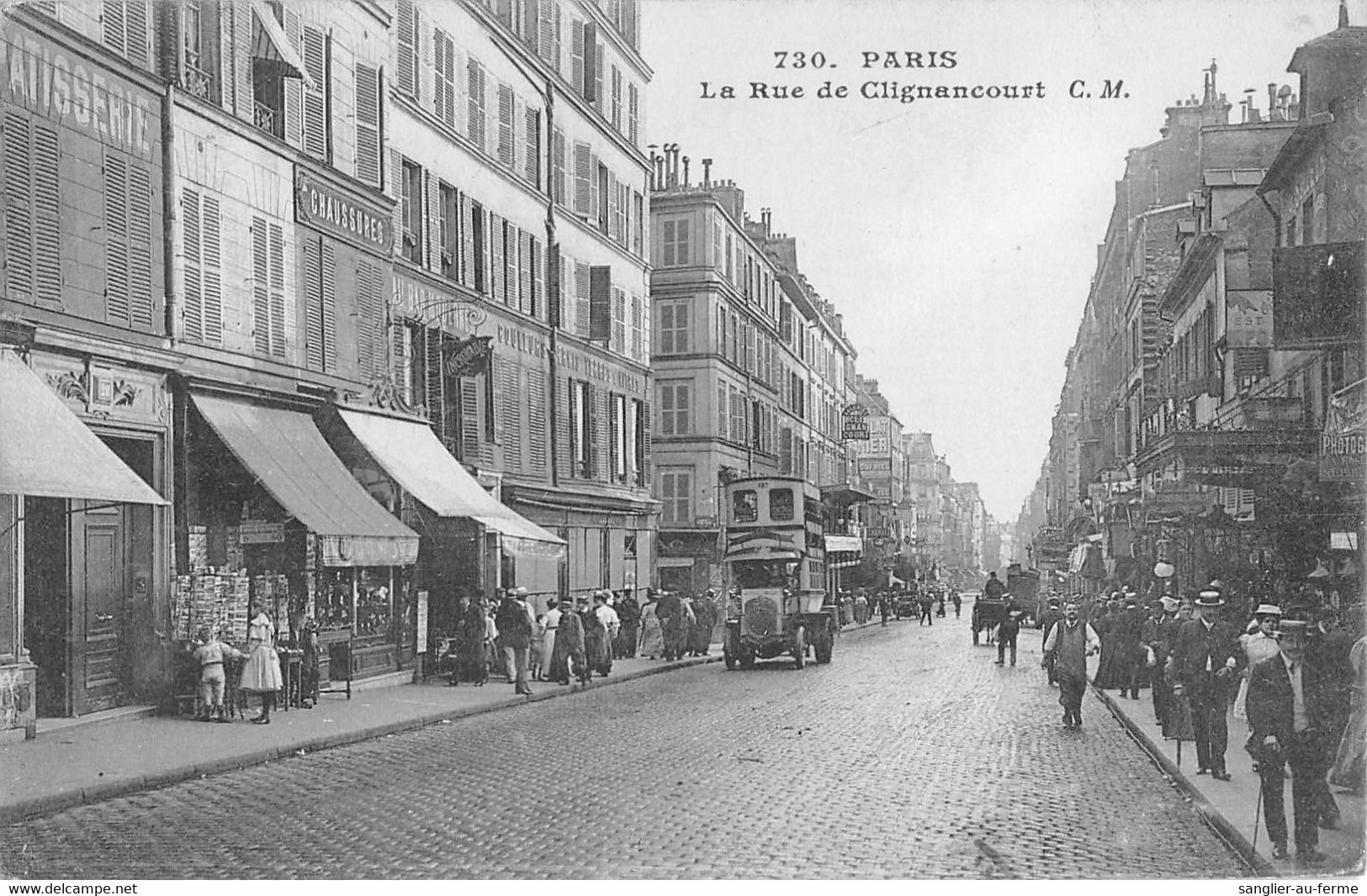 CPA 75 PARIS XVIIIe RUE DE CLIGNANCOURT - District 18