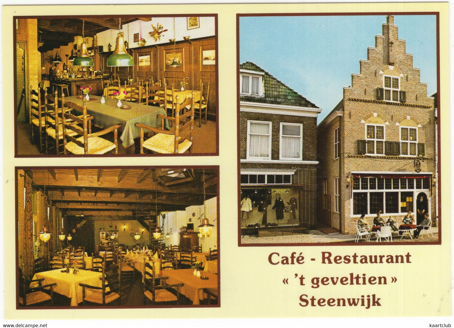 Steenwijk  - Café-Restaurant 't Geveltien' - Markt 78 - (Ov., Nederland) - Steenwijk