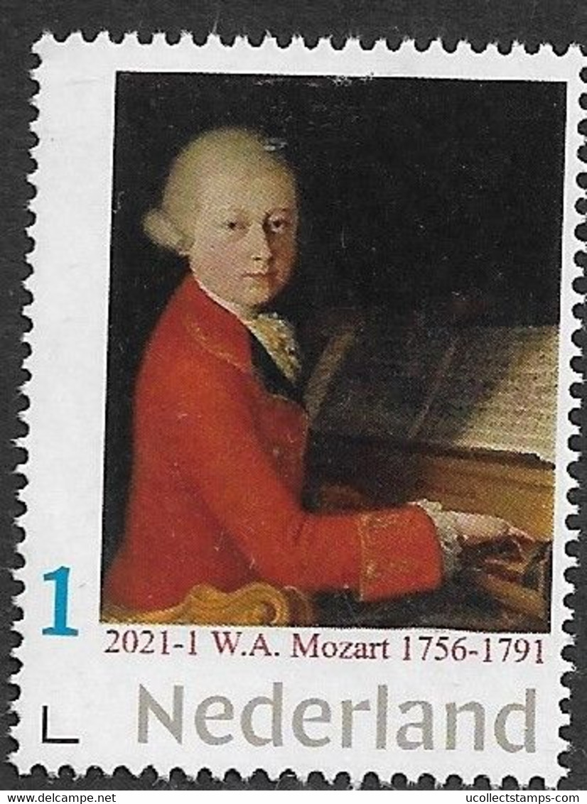 Nederland 2021-1   Wolfgang Amadeus Mozart  1756-1791               Postfris/mnh/sans Charniere - Sin Clasificación