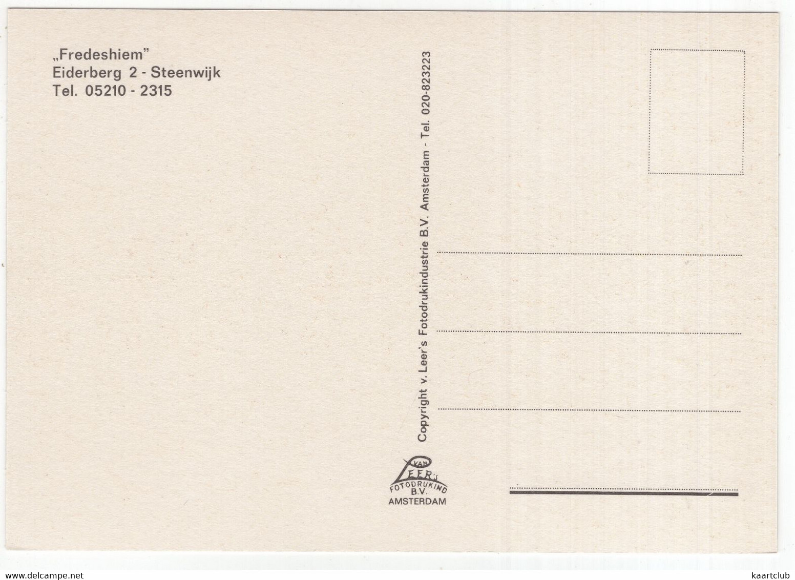 Steenwijk  - 'Fredeshiem', Eiderberg 2 - (Ov., Nederland)  - Terras, Zandbak - Steenwijk