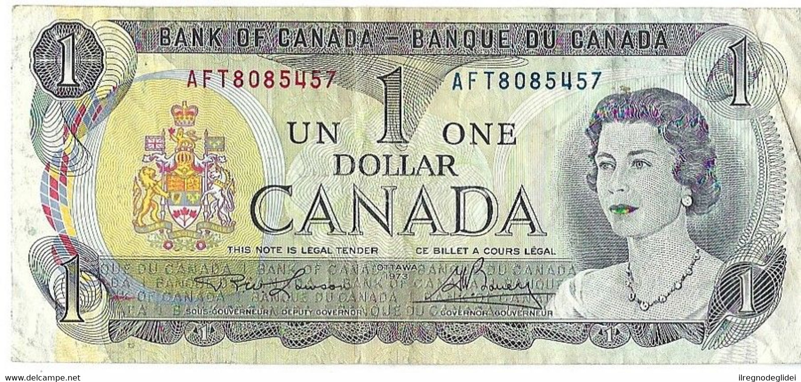 CANADA - 1 DOLLAR 1$ - WYSIWYG - N° SERIALE AFT8085457 - CARTAMONETA - PAPER MONEY - Canada