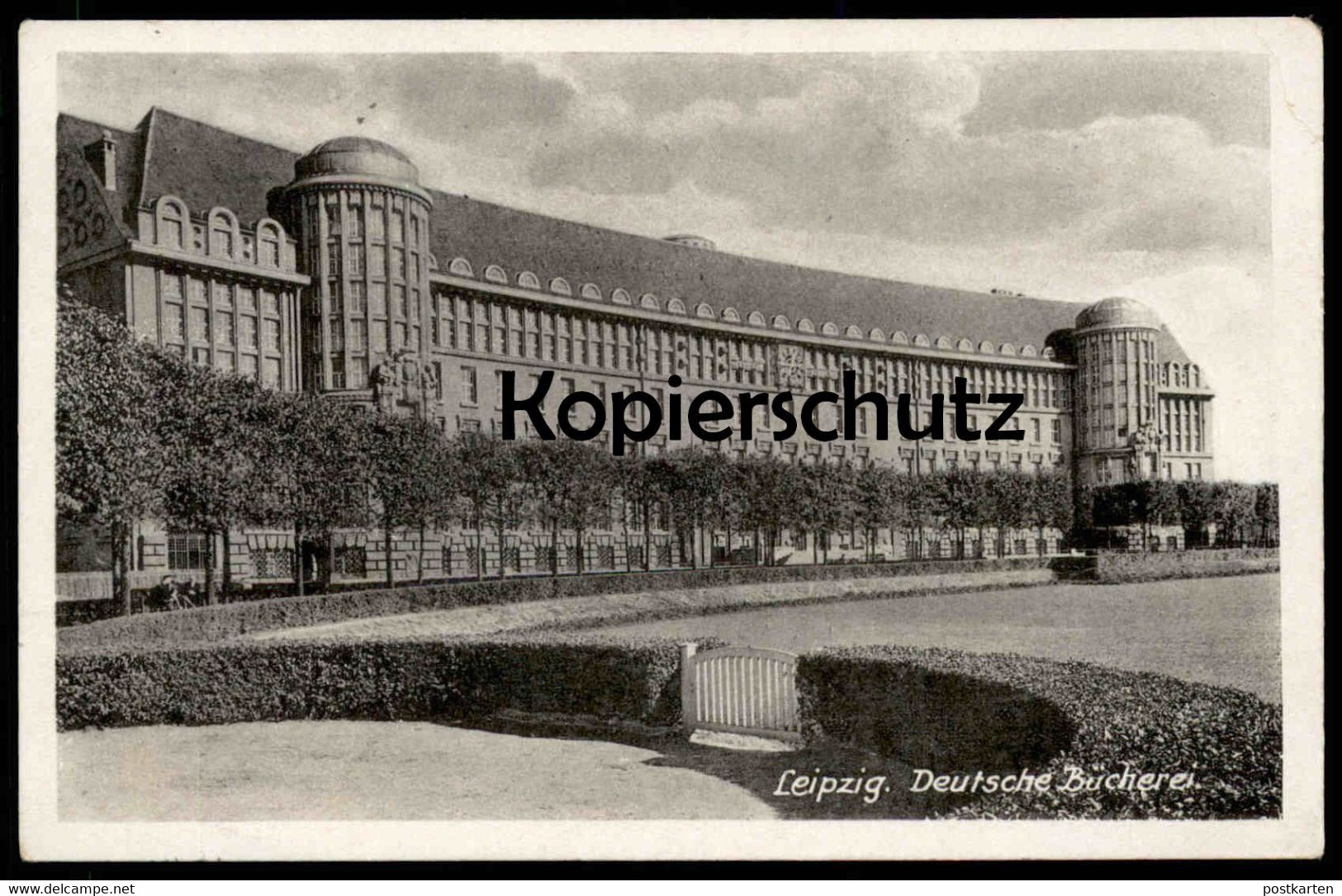 ALTE POSTKARTE LEIPZIG DEUTSCHE BÜCHEREI 1947 Library Bibliothèque Ansichtskarte Cpa AK Postcard - Bibliotheken