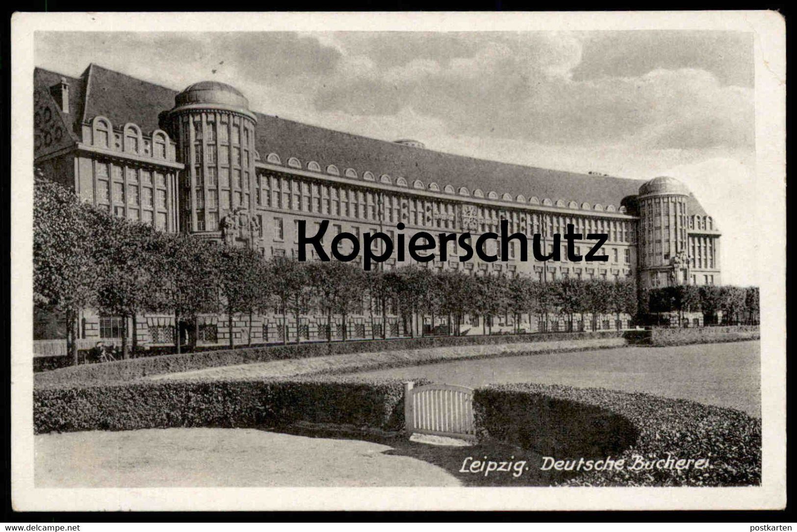 ALTE POSTKARTE LEIPZIG DEUTSCHE BÜCHEREI 1947 Library Bibliothèque Ansichtskarte Cpa AK Postcard - Libraries
