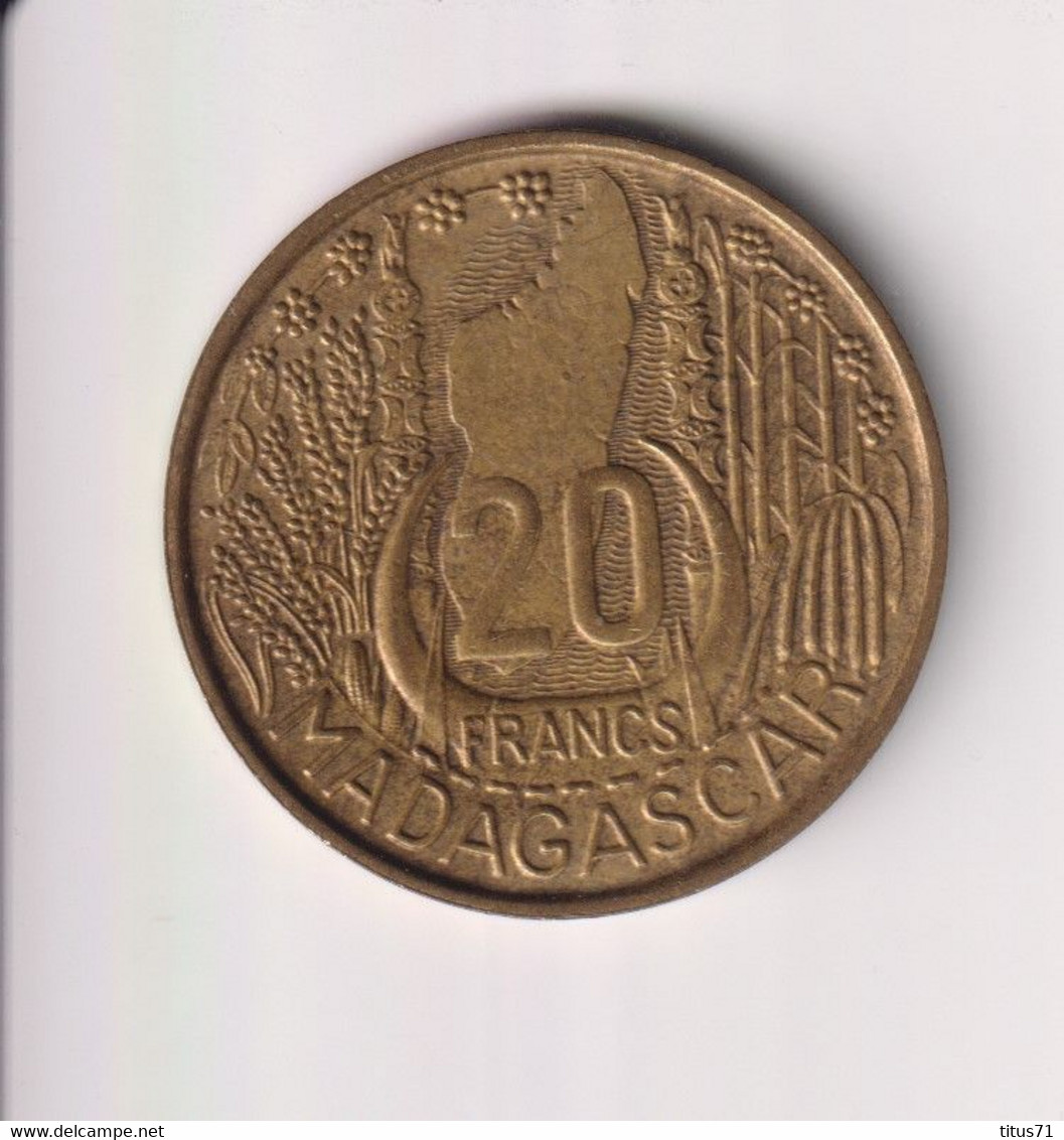 20 Francs Madagascar 1953 - Andere & Zonder Classificatie