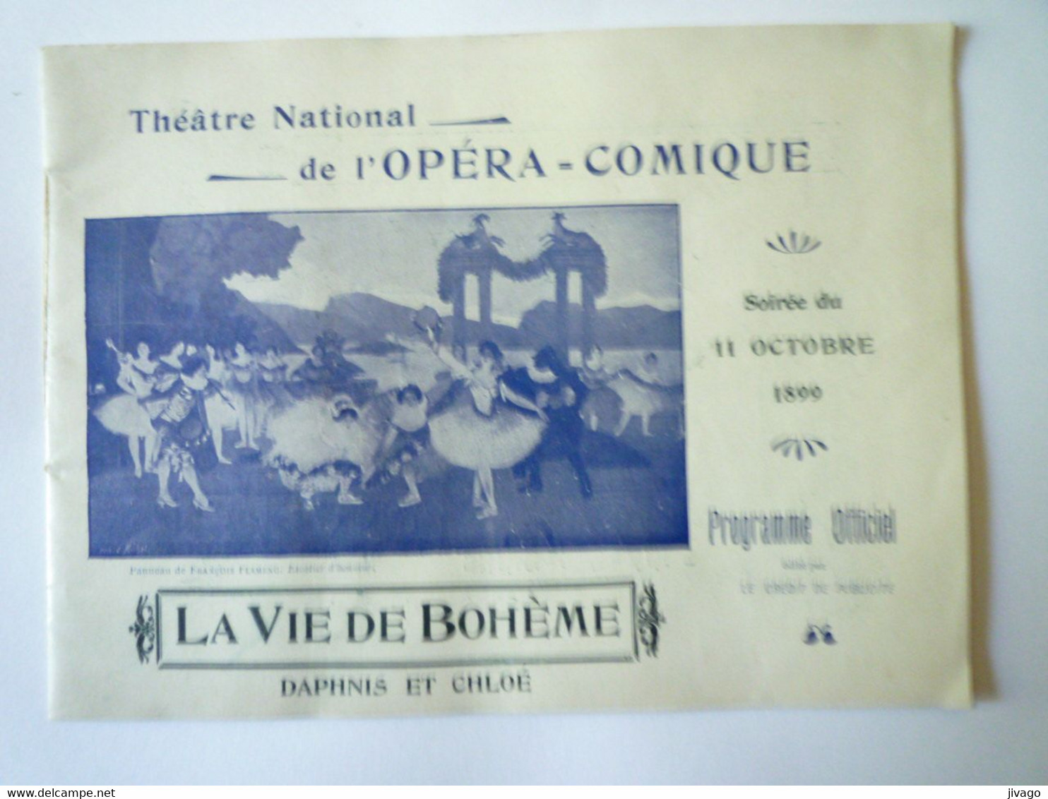 2021 - 2620  PROGRAMME De L'OPERA COMIQUE  1899  (22 Pages - Format 18 X 13cm)   XXX - Programmes