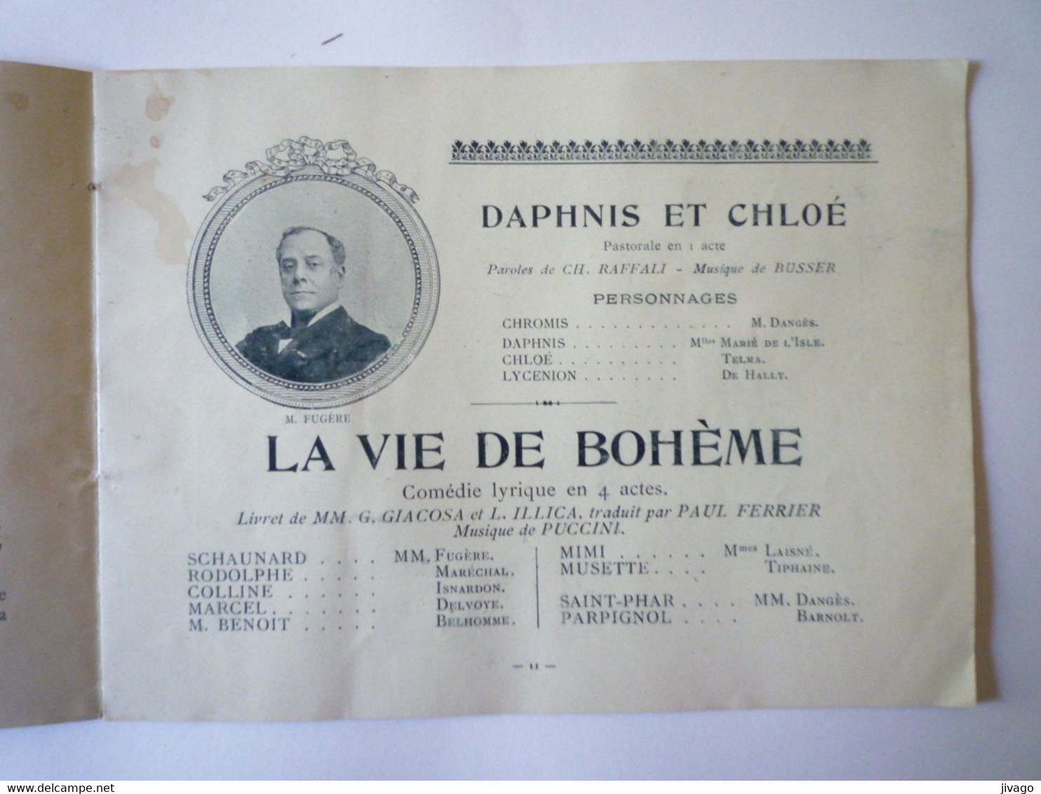 2021 - 2620  PROGRAMME De L'OPERA COMIQUE  1899  (22 Pages - Format 18 X 13cm)   XXX - Programma's