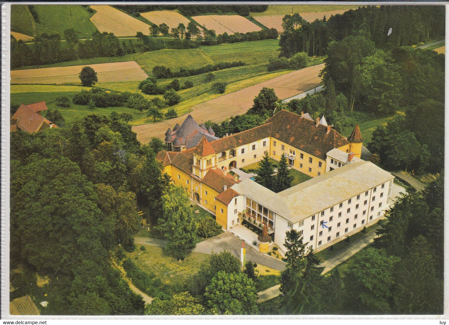 FEHRING - Schloss Johnsdorf, Exerzitien- U. Bildungshaus, Fliegeraufnahme, Flugaufnahme, Luftbild - Fehring