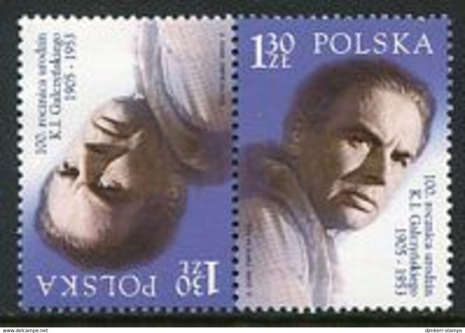 POLAND 2005 Galczynski Centenary Tete-beche Pair   MNH / **.  Michel 4168 Kd - Unused Stamps