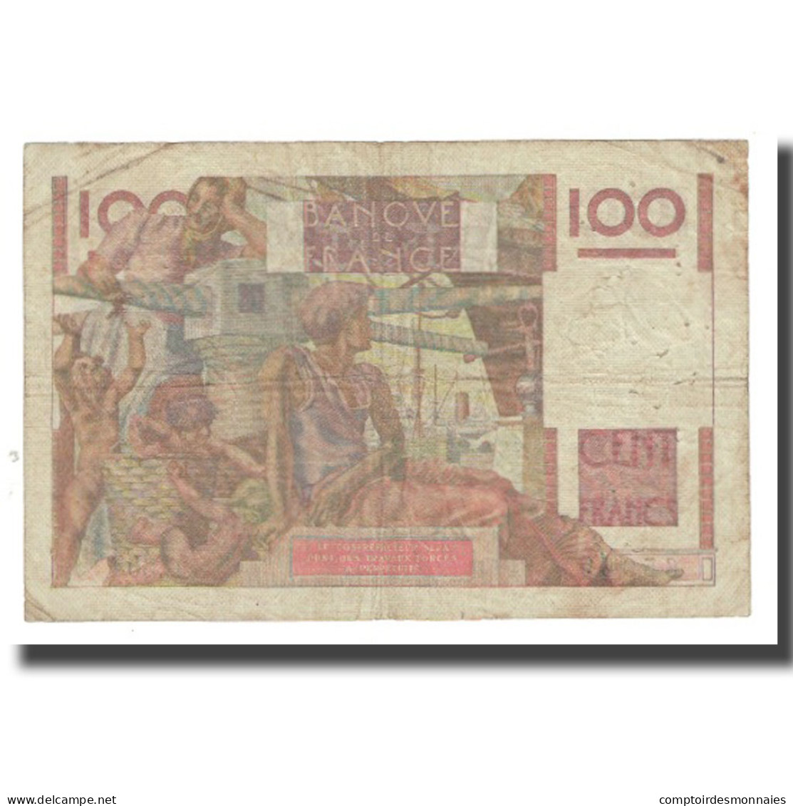 France, 100 Francs, Jeune Paysan, 1953, D AMBRIERES, GARGAM, 1953-08-06, TB - 100 F 1945-1954 ''Jeune Paysan''