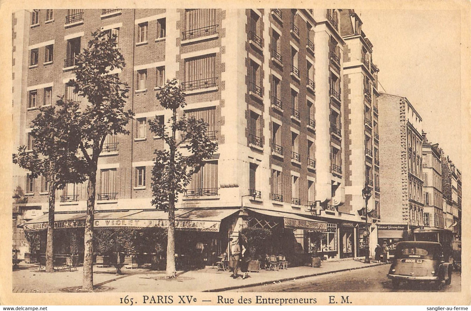 CPA 75 PARIS XVe RUE DES ENTREPRENEURS - Arrondissement: 15