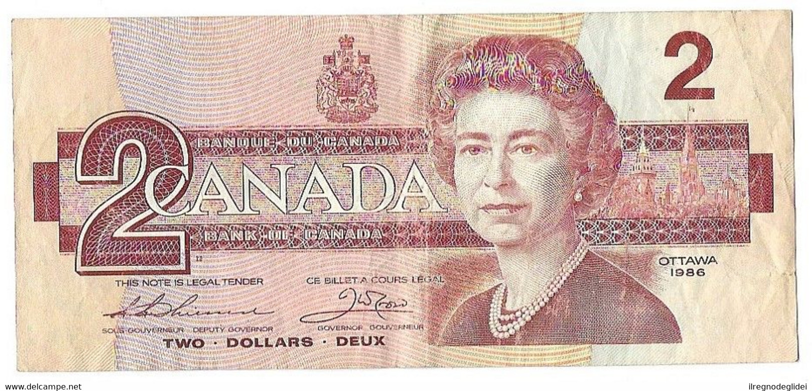 CANADA - 2 DOLLAR 2$ - WYSIWYG - N° SERIALE BBU9687320 - CARTAMONETA - PAPER MONEY - Canada