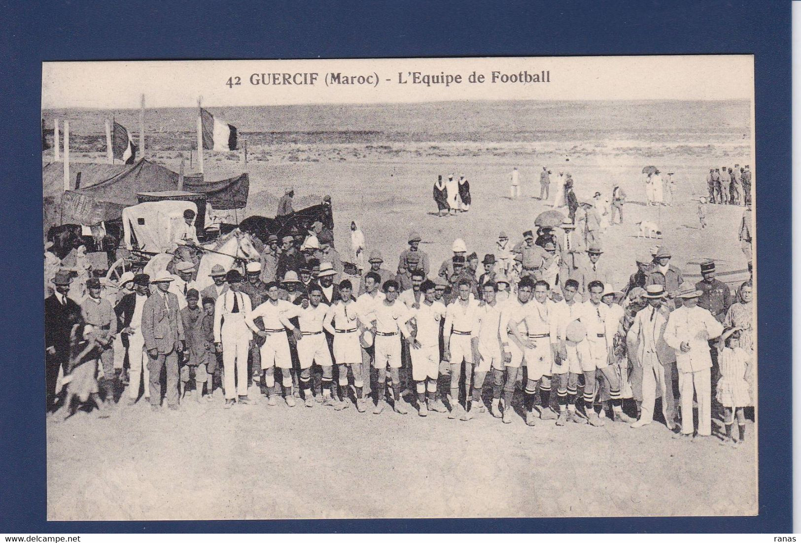 CPA MAROC Guercif L'équipe De Football Non Circulé - Autres & Non Classés