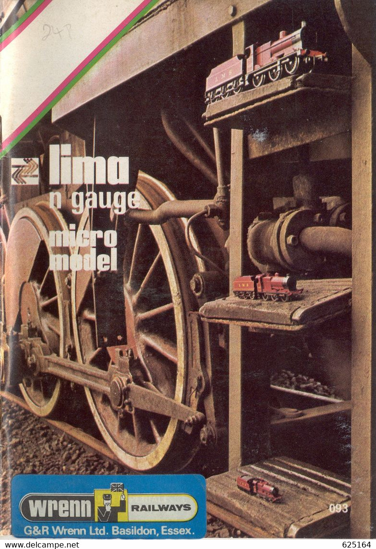 Catalogue LIMA 1975 N Gauge Micro Model 093 WRENN Railways - Englisch