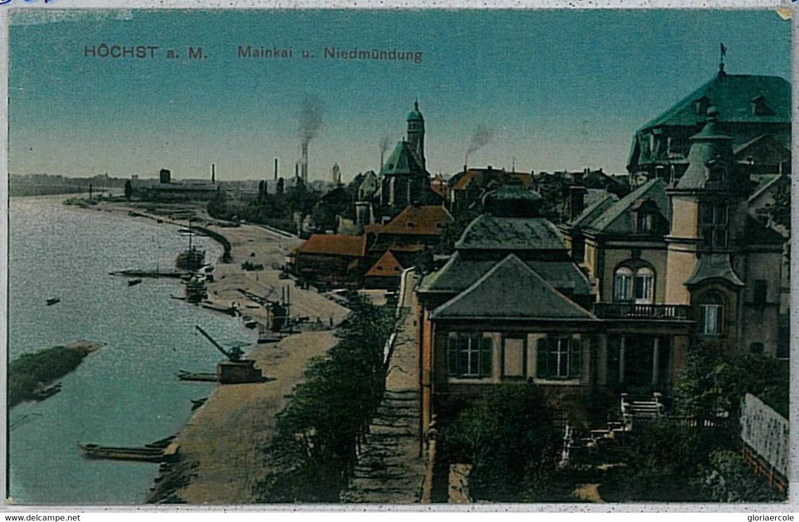 33524 - Ansichtskarten VINTAGE POSTCARD - Deutschland GERMANY -  Höchst - Frankfurt 1918 - Hochheim A. Main