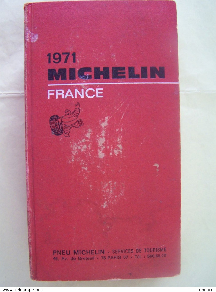 GUIDE MICHELIN FRANCE. 1971.  100_2804TRC"a" - Michelin (guides)