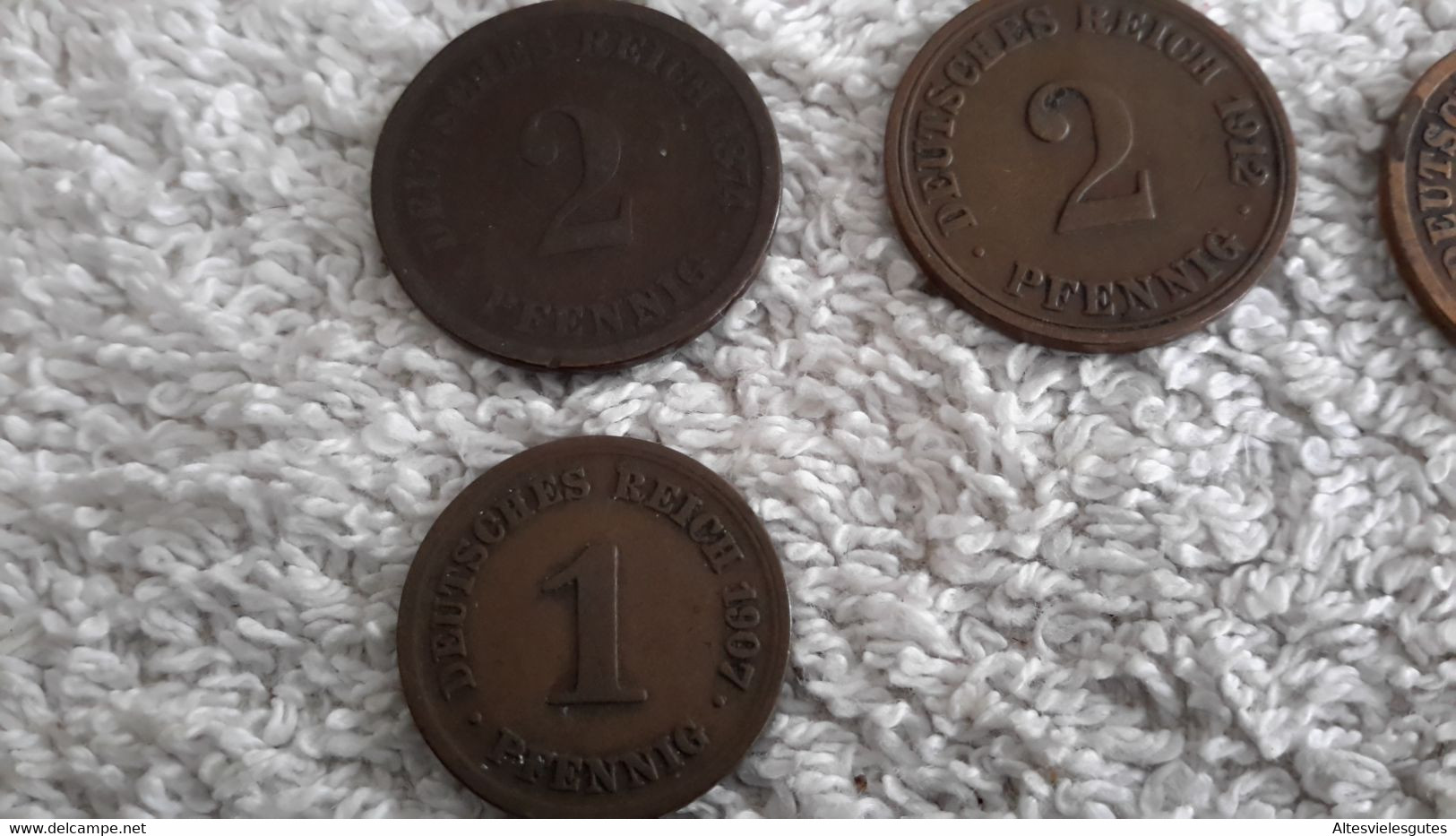 35 x Reichspfennig Deutsches Reich Kaiserreich 10 - 5 - 2 u. 1 Pfennig Stücke