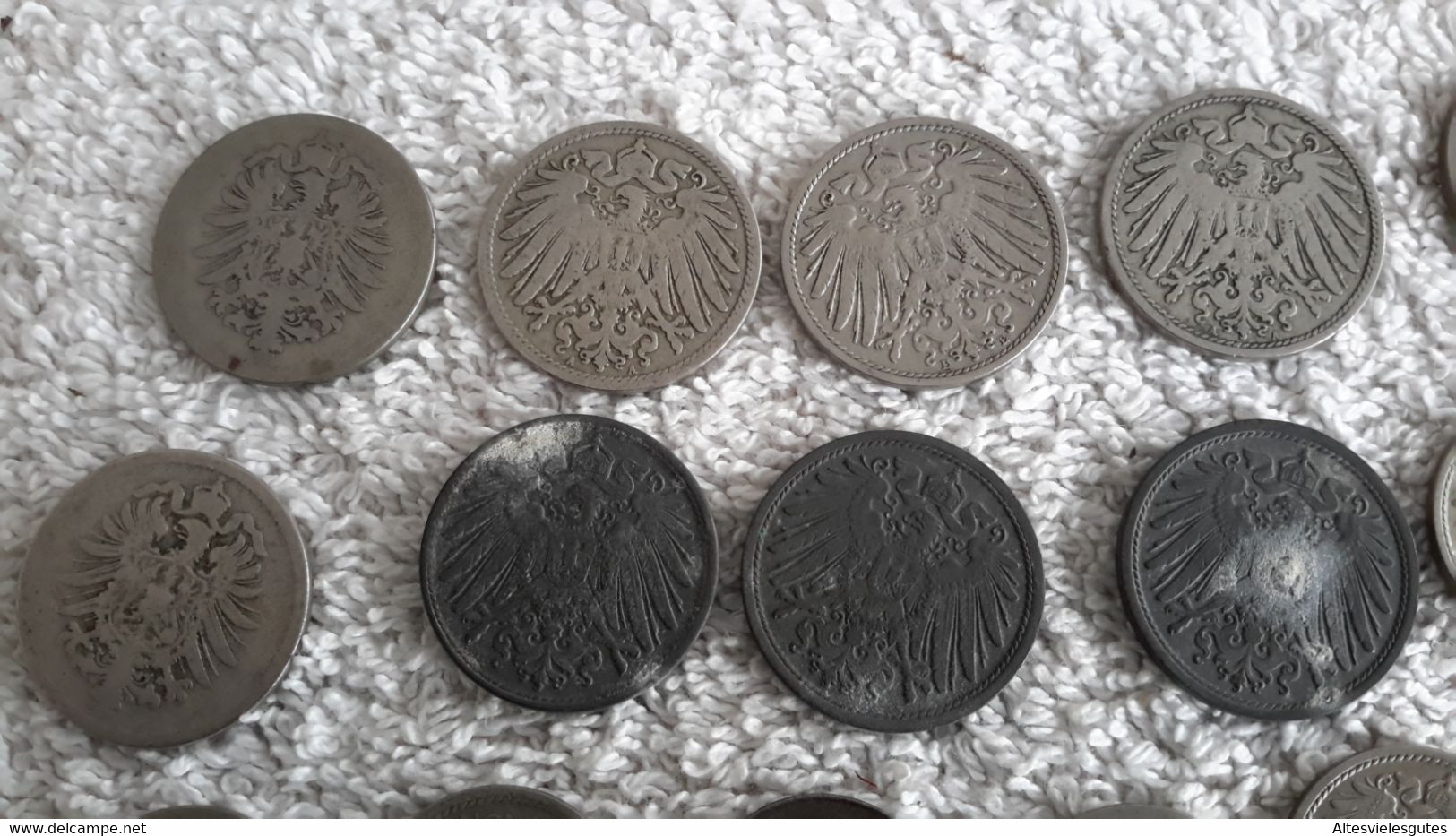 35 x Reichspfennig Deutsches Reich Kaiserreich 10 - 5 - 2 u. 1 Pfennig Stücke